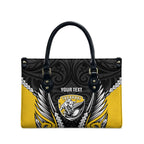 Taranaki 2026 Rugby Custom Leather Bag NZ Maori Silver Fern