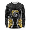 Taranaki 2026 Rugby Custom Long Sleeve Shirt NZ Maori Silver Fern