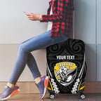 Taranaki 2026 Rugby Custom Luggage Cover NZ Maori Silver Fern