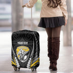 Taranaki 2026 Rugby Custom Luggage Cover NZ Maori Silver Fern