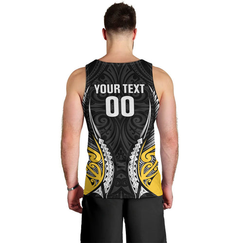 Taranaki 2026 Rugby Custom Men Tank Top NZ Maori Silver Fern