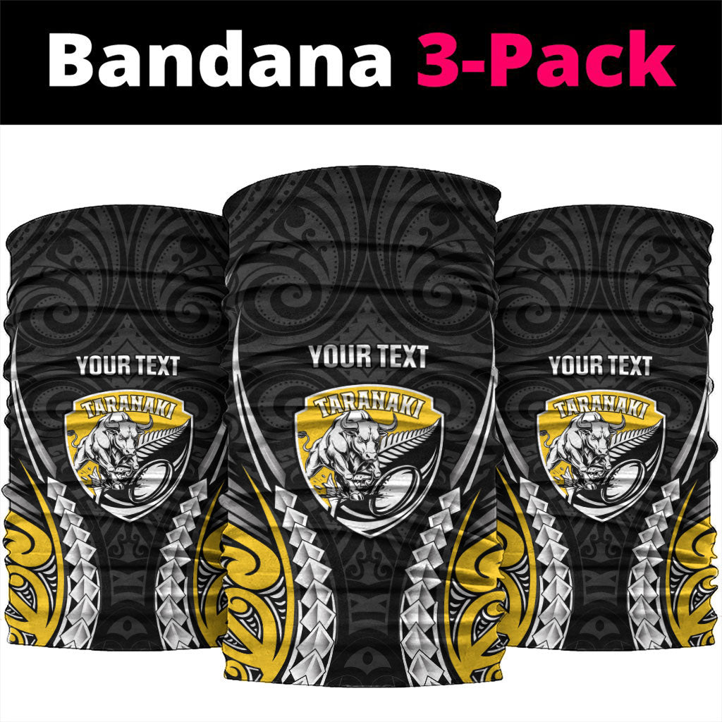 Taranaki 2026 Rugby Custom Neck Gaiter NZ Maori Silver Fern