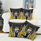 Taranaki 2026 Rugby Custom Pillow Cover NZ Maori Silver Fern