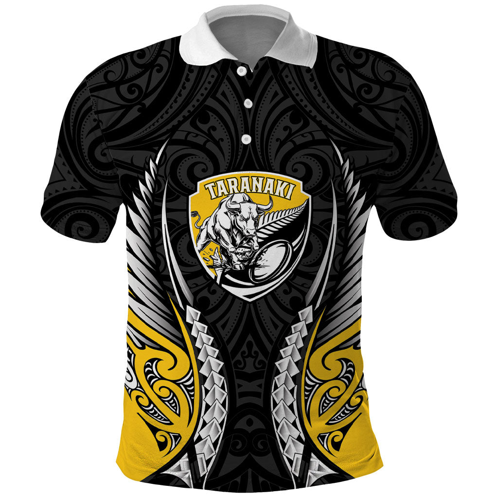 Taranaki 2026 Rugby Custom Polo Shirt NZ Maori Silver Fern