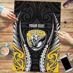 Taranaki 2026 Rugby Custom Puzzle NZ Maori Silver Fern
