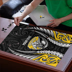 Taranaki 2026 Rugby Custom Puzzle NZ Maori Silver Fern