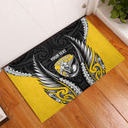 Taranaki 2026 Rugby Custom Rubber Doormat NZ Maori Silver Fern