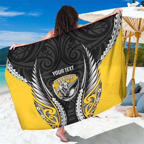 Taranaki 2026 Rugby Custom Sarong NZ Maori Silver Fern