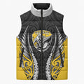 Taranaki 2026 Rugby Custom Sleeveless Puffer Jacket NZ Maori Silver Fern
