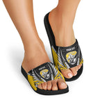 Taranaki 2026 Rugby Custom Slide Sandals NZ Maori Silver Fern