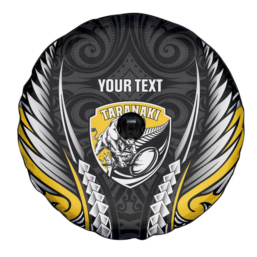Taranaki 2026 Rugby Custom Spare Tire Cover NZ Maori Silver Fern