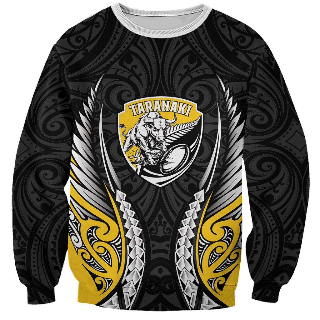 Taranaki 2026 Rugby Custom Sweatshirt NZ Maori Silver Fern