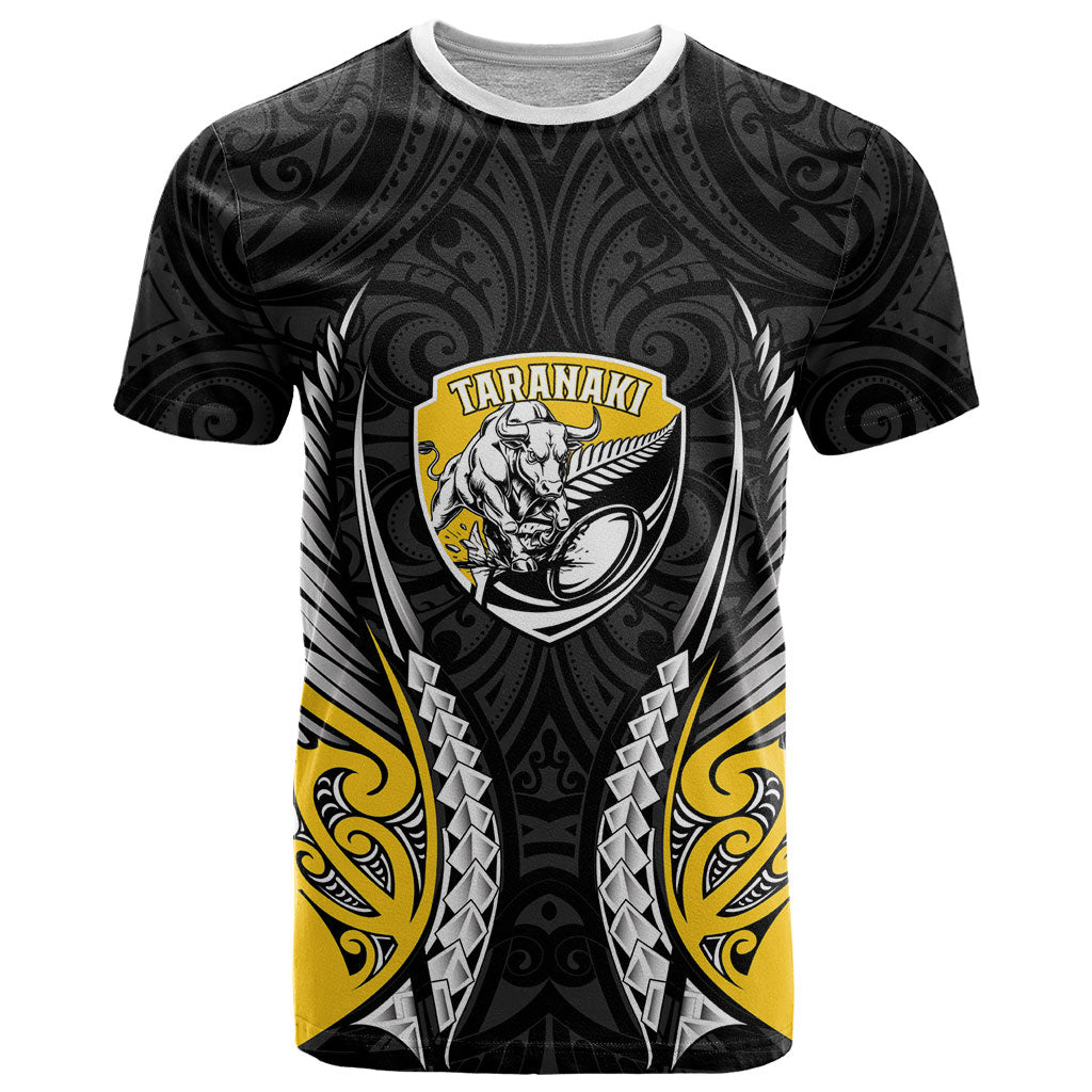 Taranaki 2026 Rugby Custom T Shirt NZ Maori Silver Fern