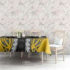 Taranaki 2026 Rugby Custom Tablecloth NZ Maori Silver Fern