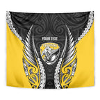Taranaki 2026 Rugby Custom Tapestry NZ Maori Silver Fern