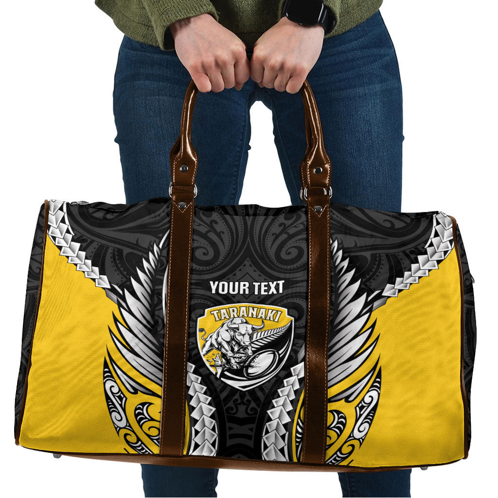 Taranaki 2026 Rugby Custom Travel Bag NZ Maori Silver Fern