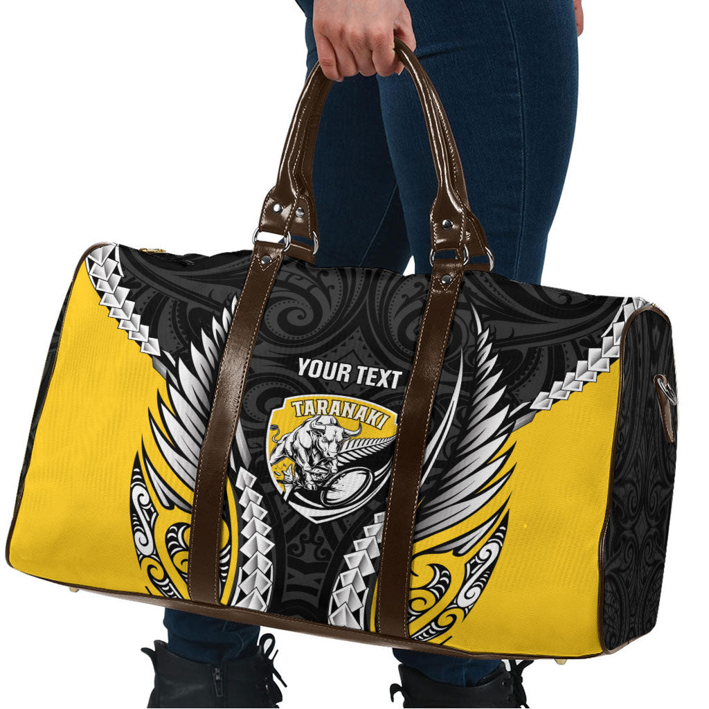 Taranaki 2026 Rugby Custom Travel Bag NZ Maori Silver Fern