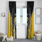Taranaki 2026 Rugby Custom Window Curtain NZ Maori Silver Fern