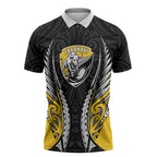 Taranaki 2026 Rugby Custom Zipper Polo Shirt NZ Maori Silver Fern