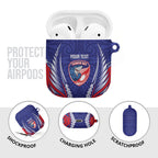 Tasman Bay 2026 Rugby Custom AirPods Case NZ Maori Silver Fern
