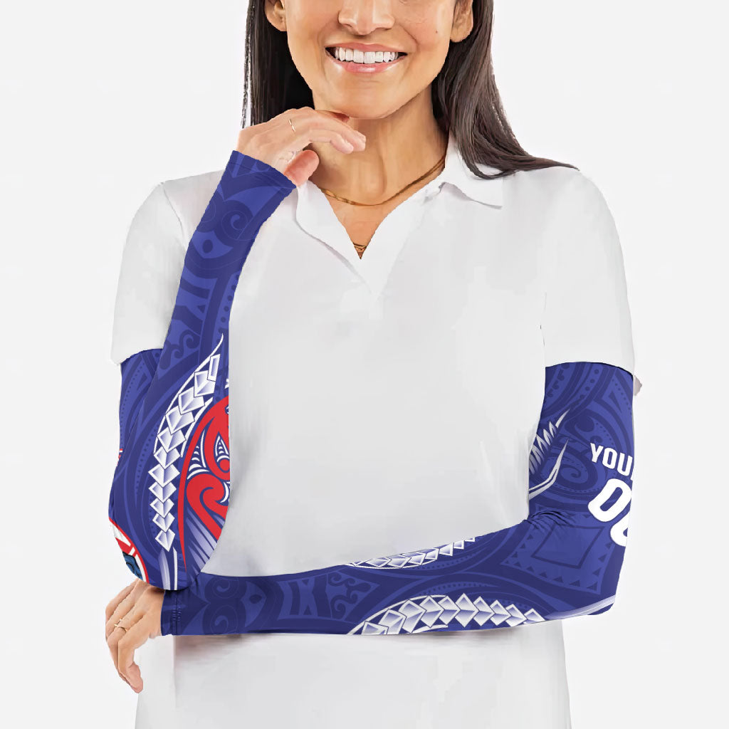 Tasman Bay 2026 Rugby Custom Arm Sleeves NZ Maori Silver Fern