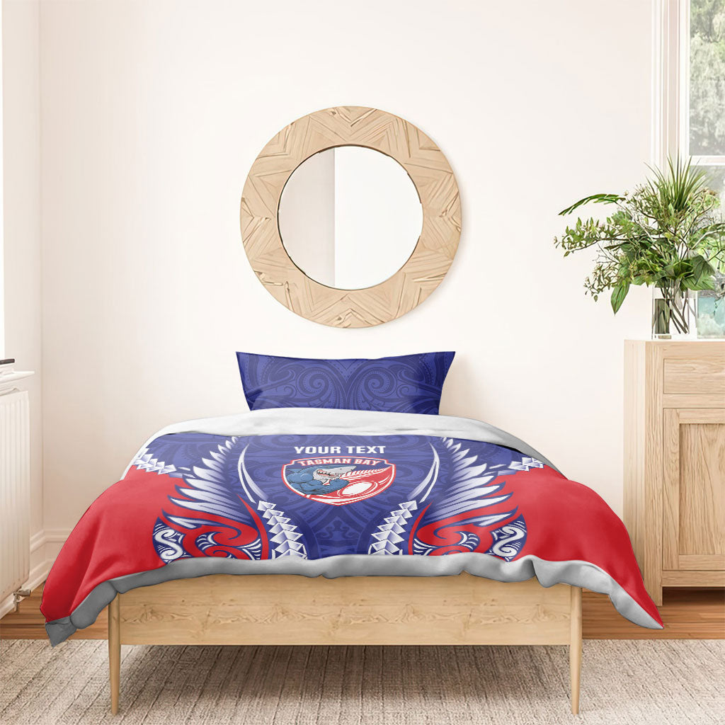 Tasman Bay 2026 Rugby Custom Bedding Set NZ Maori Silver Fern