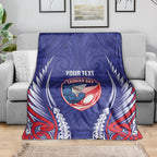 Tasman Bay 2026 Rugby Custom Blanket NZ Maori Silver Fern