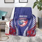 Tasman Bay 2026 Rugby Custom Blanket NZ Maori Silver Fern