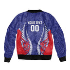 Tasman Bay 2026 Rugby Custom Bomber Jacket NZ Maori Silver Fern