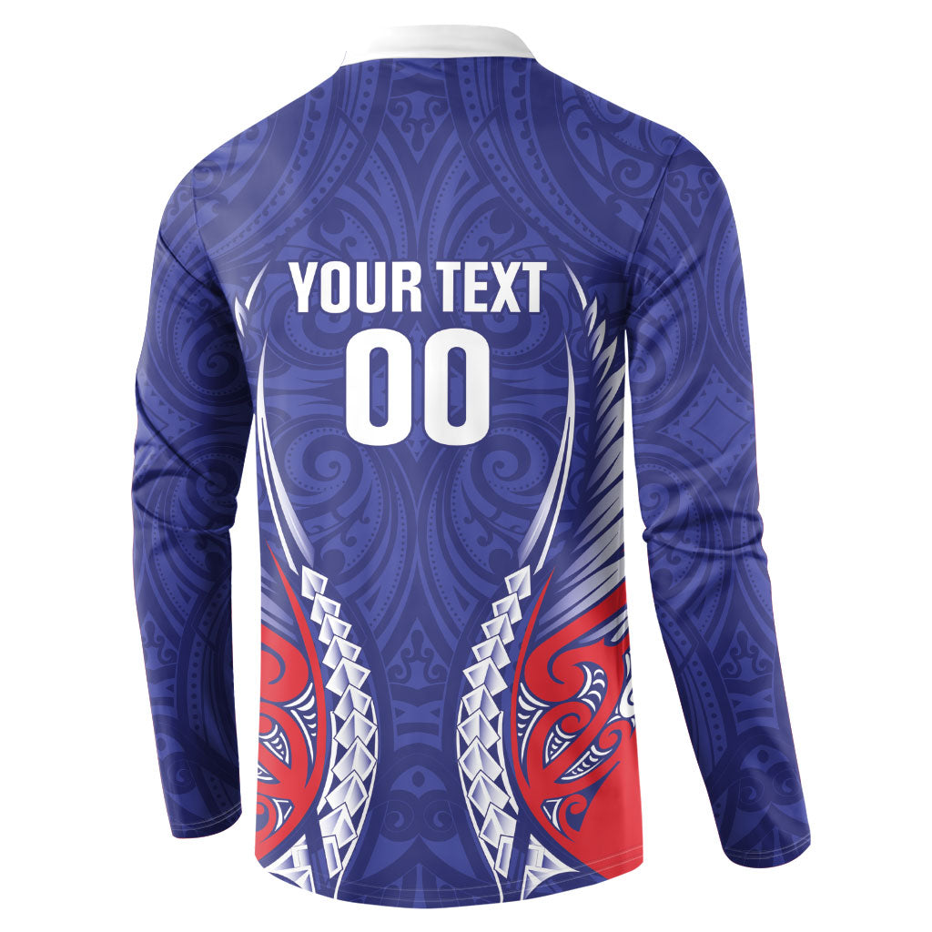 Tasman Bay 2026 Rugby Custom Button Sweatshirt NZ Maori Silver Fern