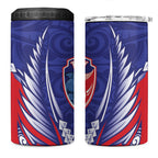 Tasman Bay 2026 Rugby Custom 4 in 1 Can Cooler Tumbler NZ Maori Silver Fern