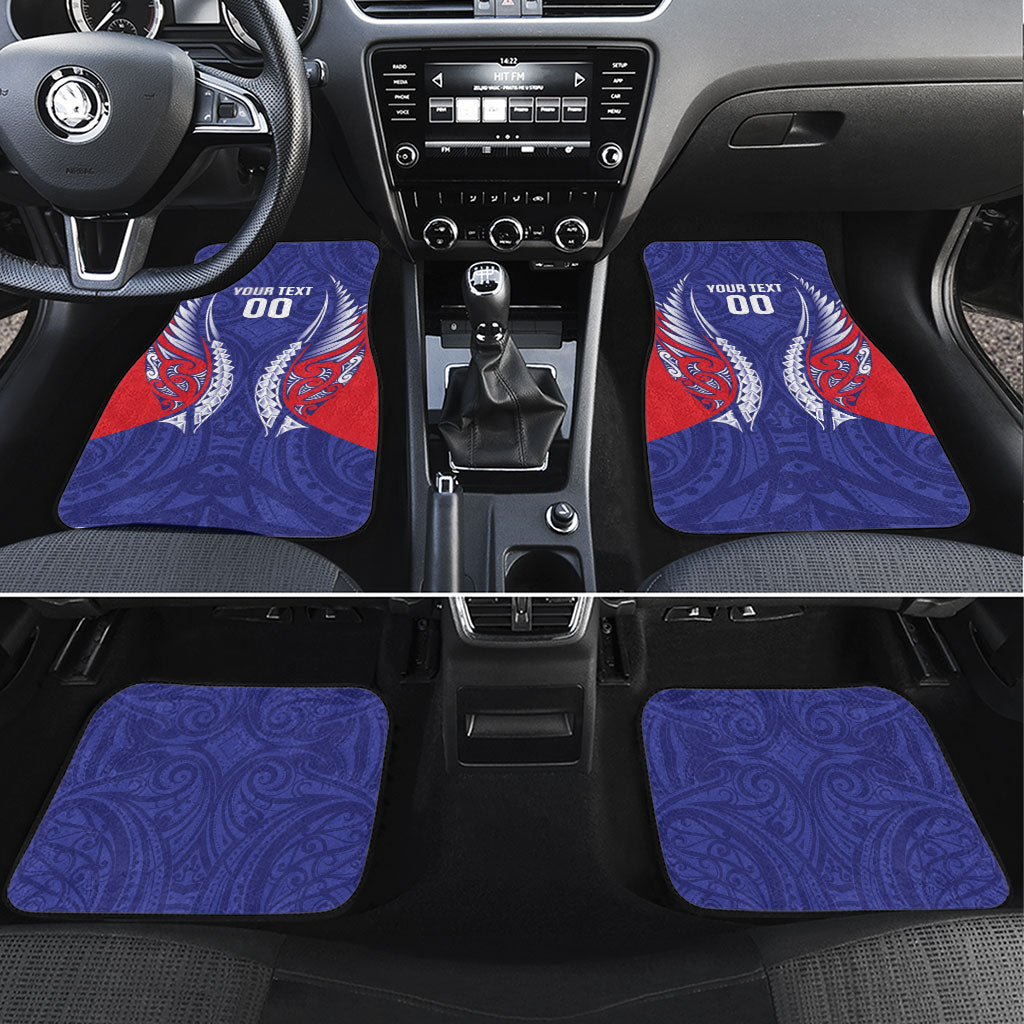 Tasman Bay 2026 Rugby Custom Car Mats NZ Maori Silver Fern