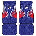 Tasman Bay 2026 Rugby Custom Car Mats NZ Maori Silver Fern