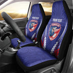 Tasman Bay 2026 Rugby Custom Car Seat Cover NZ Maori Silver Fern
