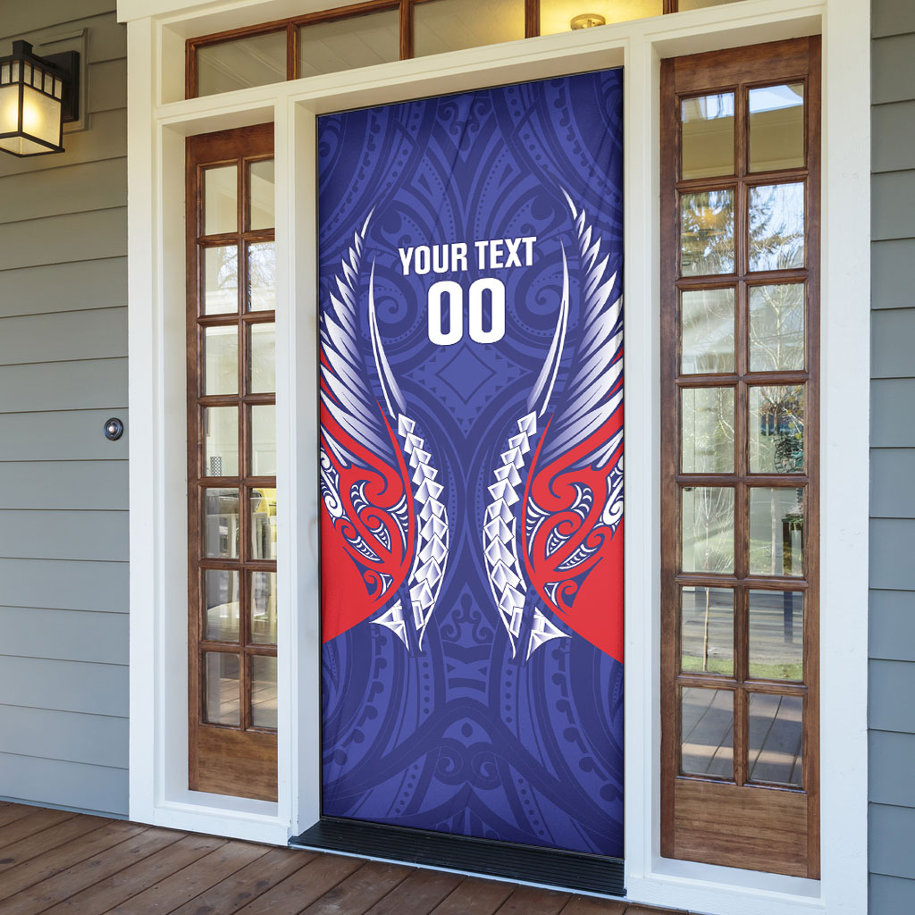 Tasman Bay 2026 Rugby Custom Door Cover NZ Maori Silver Fern