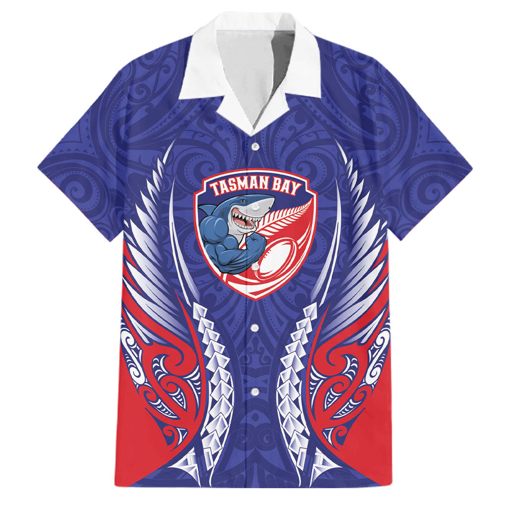 Tasman Bay 2026 Rugby Custom Family Matching Long Sleeve Bodycon Dress and Hawaiian Shirt NZ Maori Silver Fern