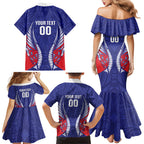 Tasman Bay 2026 Rugby Custom Family Matching Mermaid Dress and Hawaiian Shirt NZ Maori Silver Fern