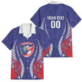 Tasman Bay 2026 Rugby Custom Family Matching Off Shoulder Maxi Dress and Hawaiian Shirt NZ Maori Silver Fern