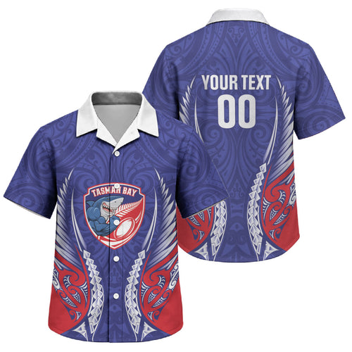 Tasman Bay 2026 Rugby Custom Family Matching Off Shoulder Short Dress and Hawaiian Shirt NZ Maori Silver Fern