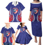Tasman Bay 2026 Rugby Custom Family Matching Puletasi and Hawaiian Shirt NZ Maori Silver Fern