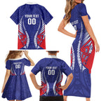 Tasman Bay 2026 Rugby Custom Family Matching Short Sleeve Bodycon Dress and Hawaiian Shirt NZ Maori Silver Fern