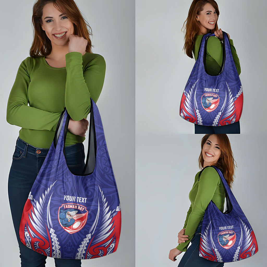 Tasman Bay 2026 Rugby Custom Grocery Bag NZ Maori Silver Fern