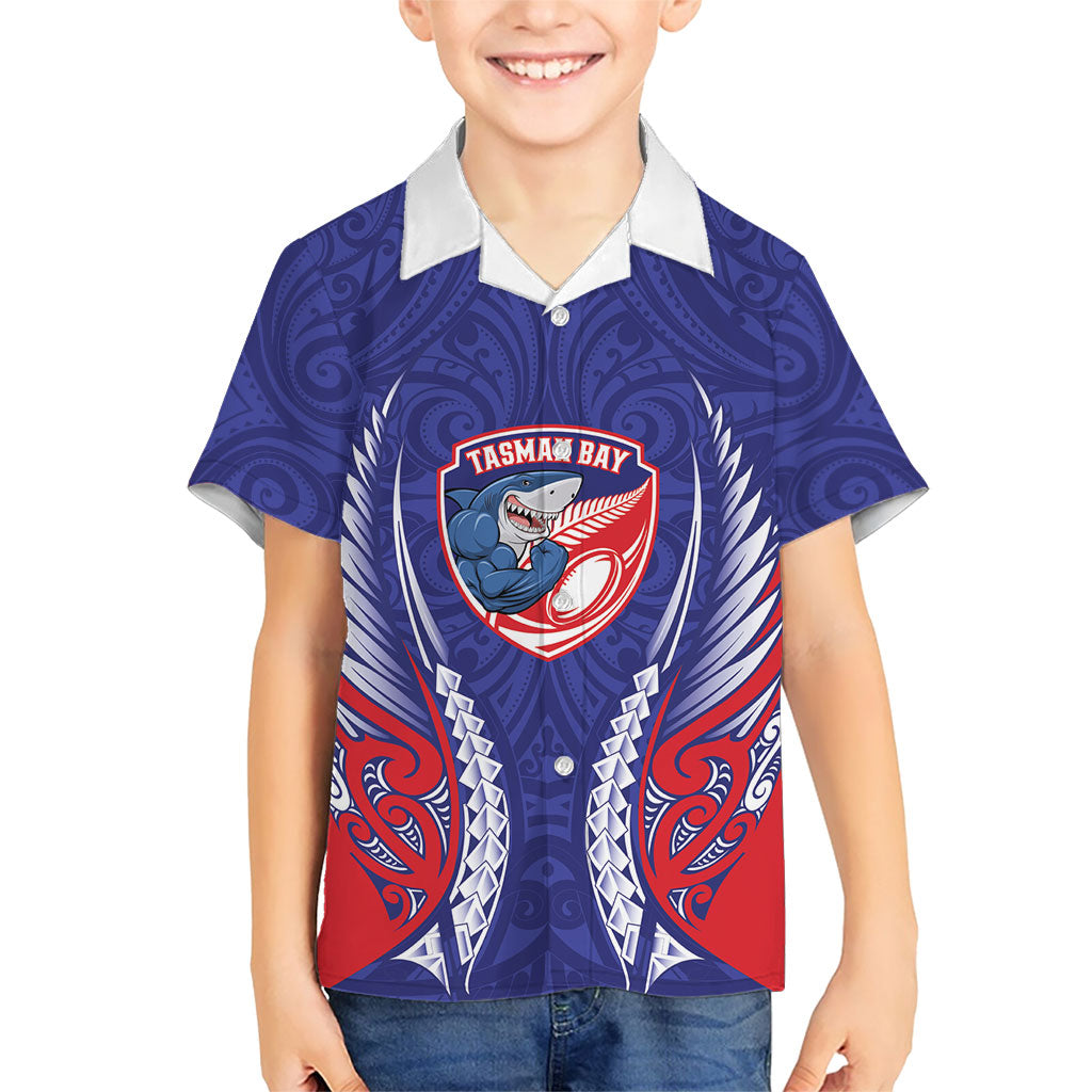 Tasman Bay 2026 Rugby Custom Hawaiian Shirt NZ Maori Silver Fern