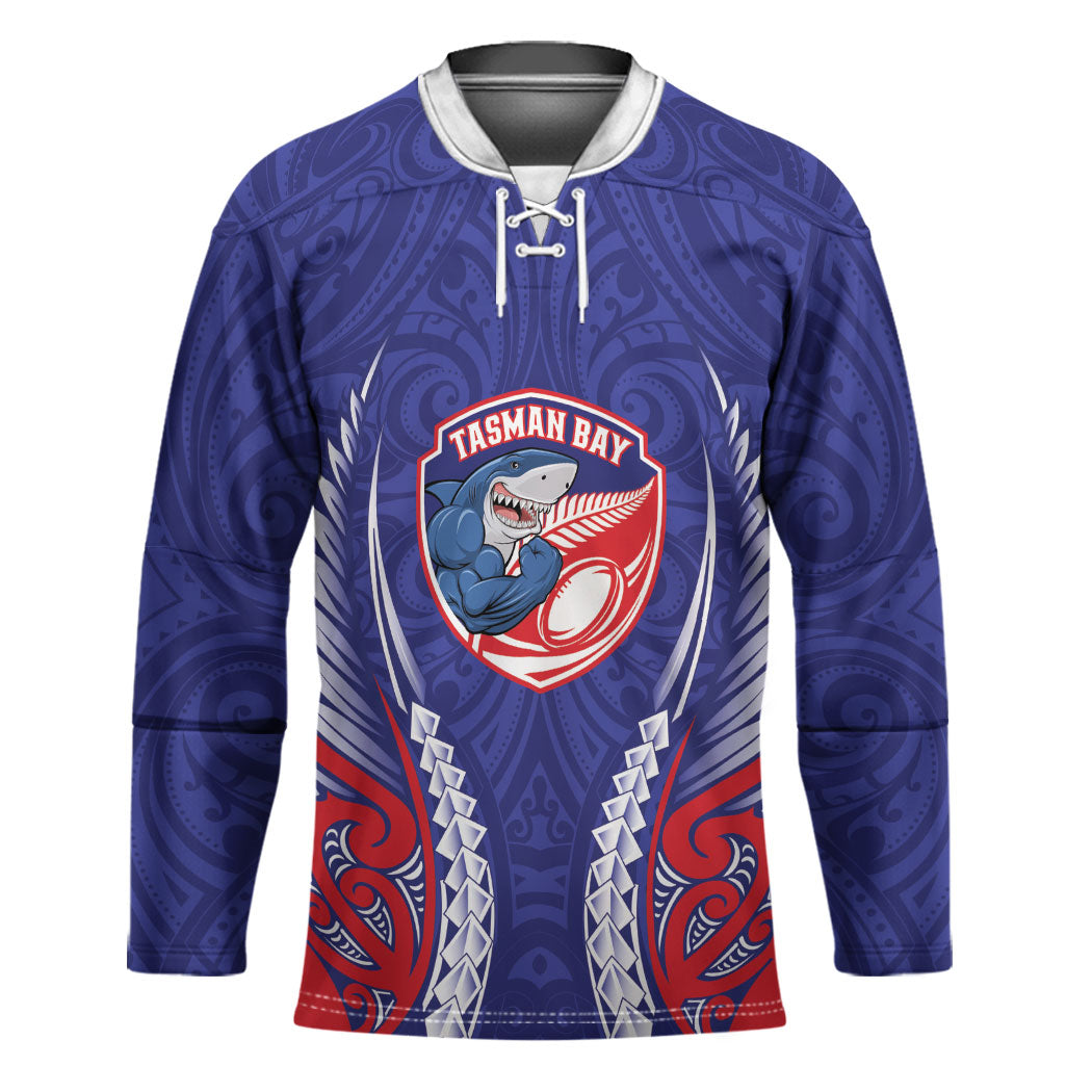 Tasman Bay 2026 Rugby Custom Hockey Jersey NZ Maori Silver Fern