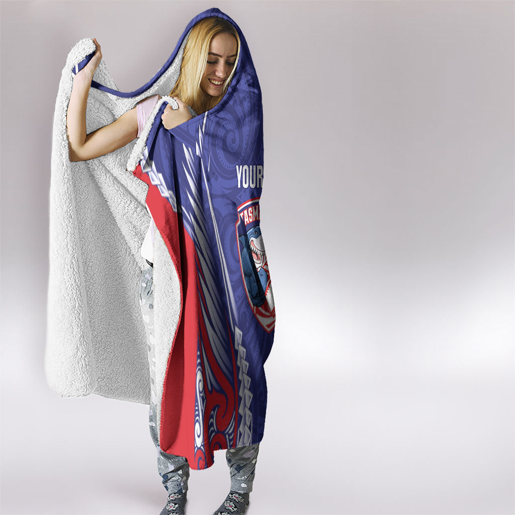 Tasman Bay 2026 Rugby Custom Hooded Blanket NZ Maori Silver Fern
