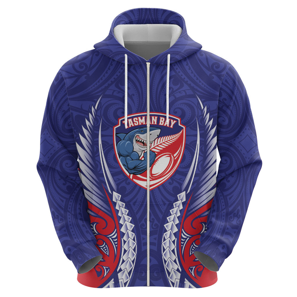 Tasman Bay 2026 Rugby Custom Hoodie NZ Maori Silver Fern
