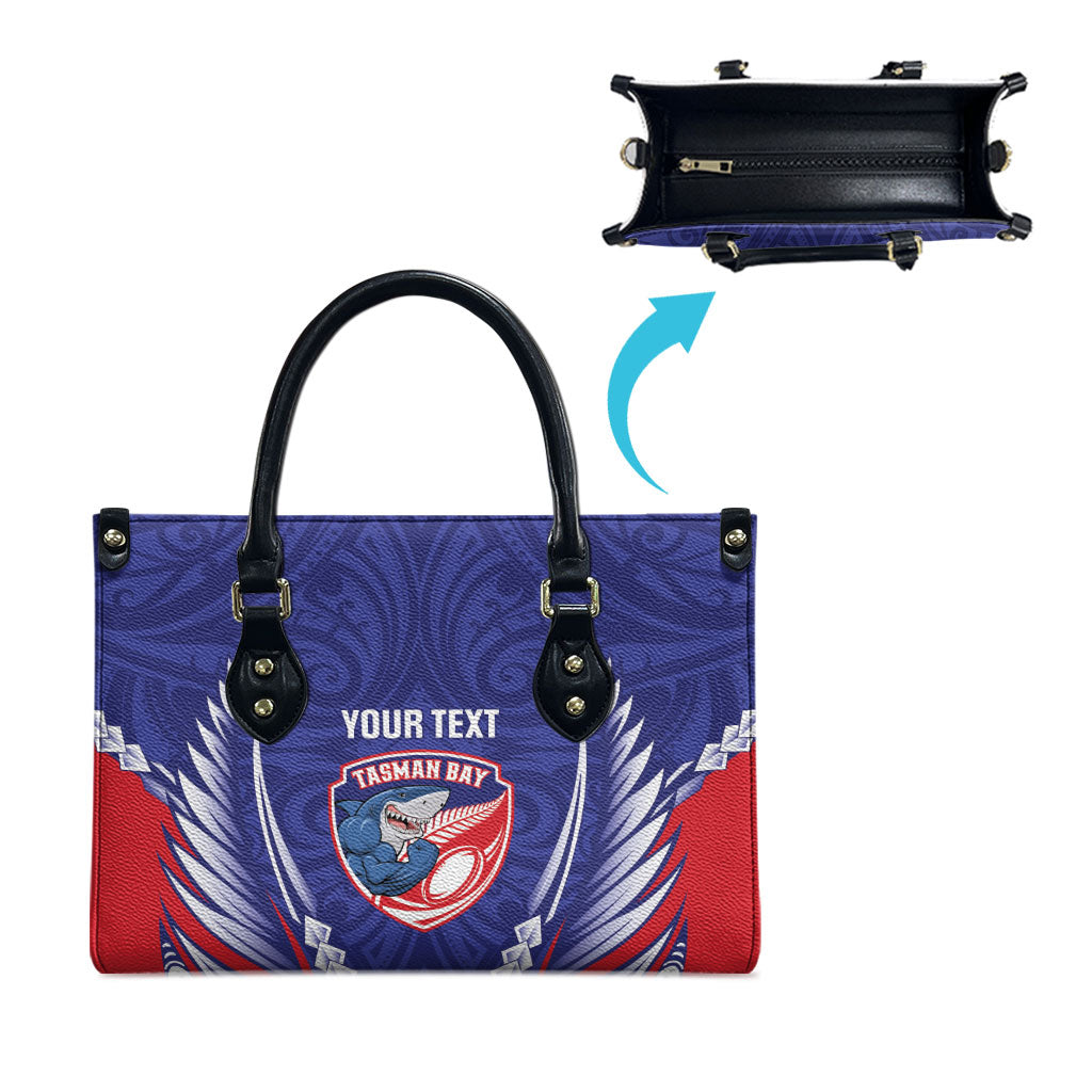 Tasman Bay 2026 Rugby Custom Leather Bag NZ Maori Silver Fern
