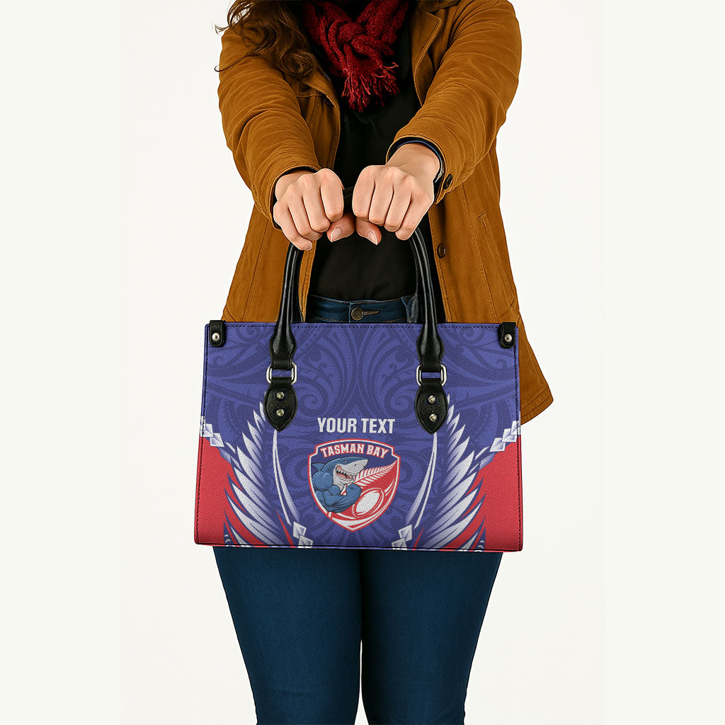 Tasman Bay 2026 Rugby Custom Leather Bag NZ Maori Silver Fern