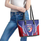 Tasman Bay 2026 Rugby Custom Leather Tote Bag NZ Maori Silver Fern