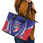 Tasman Bay 2026 Rugby Custom Leather Tote Bag NZ Maori Silver Fern